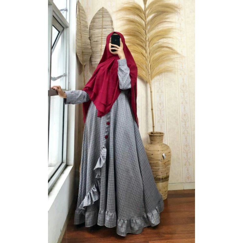 Gamis syari fahira busui set khimar branded original humaira
