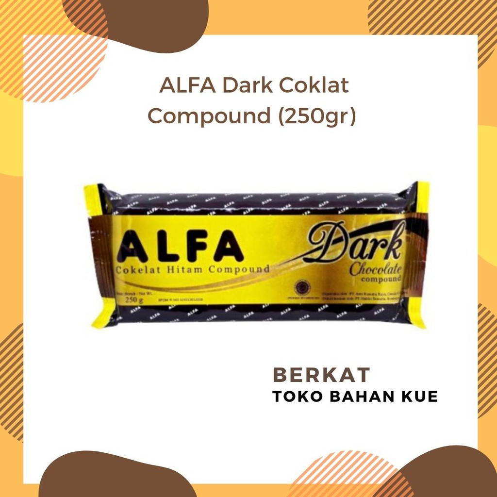 

Coklat batangan coklat compound dark chocolate - ALFA Dark Coklat Compound (250 gram)