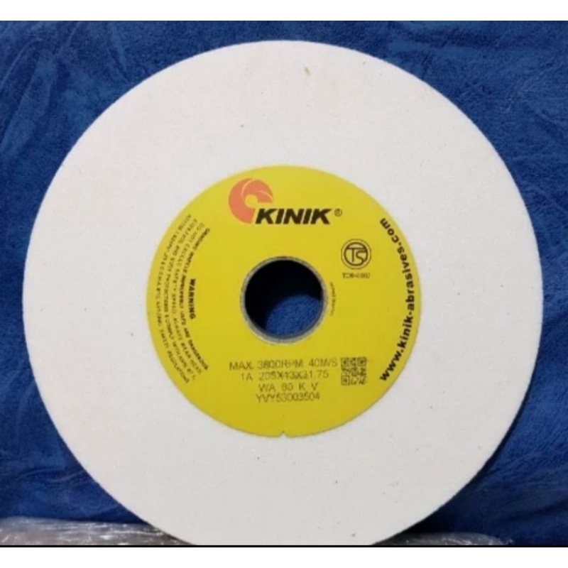 KINIK batu gerindaKINIK Grinding Wheel WA 120  - KV1A 205 x 13 x 31.75grit :#120