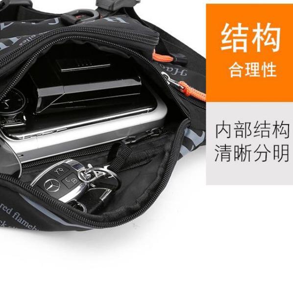 ❈ HAOSHUAI 5135 Tas Selempang Pria Waistbag Waterproof Impor 100% Haoshuai ❀