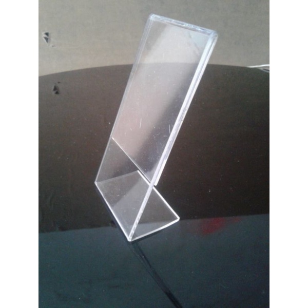 akrilik display tempat brosur 21x15 cm