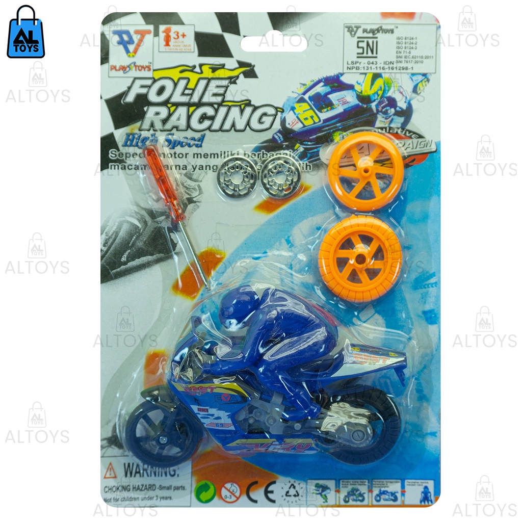 Mainan Motor GP Moto Racing Sport Bang dan Obeng / Mainan Motor Balap Murah