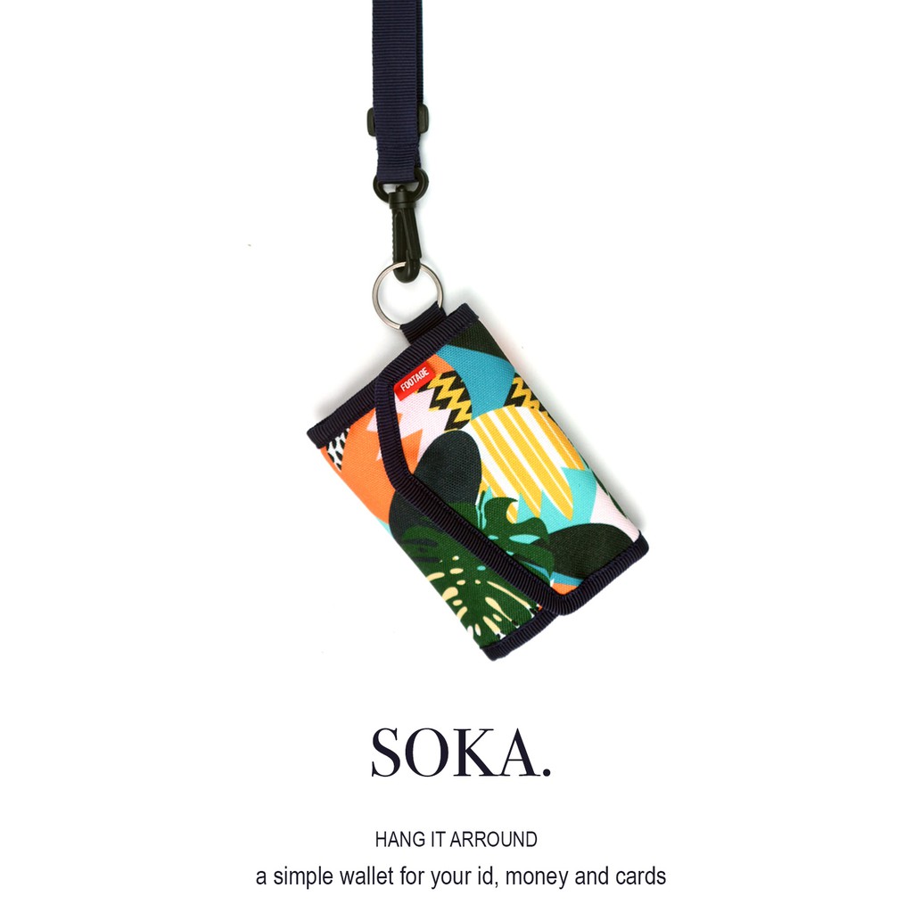 Footage Dompet Kalung Gantung Unisex Soka Motif Pancaroba