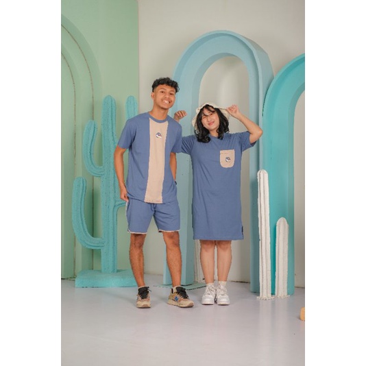 SPACE SET DEWASA - Promo 10.10 Baju Tidur Baju Santai Unisex Planet series Cowo Cewe Laki laki Perempuan Combad Murah dan berkualitas