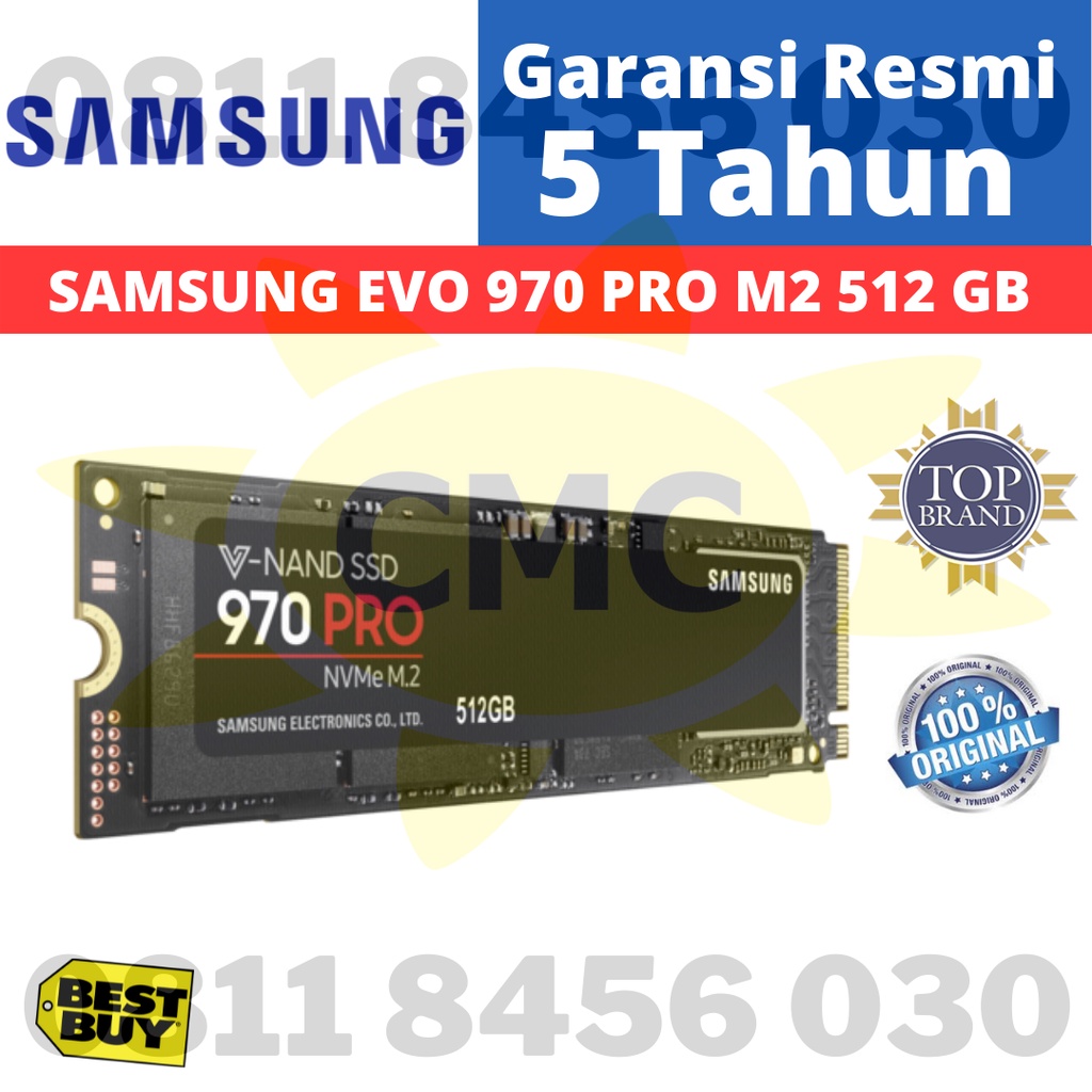 Samsung SSD 970 PRO NVMe M.2 M2 512GB 512 GB GARANSI RESMI HOT SALE ITEM