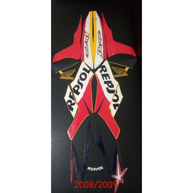 Sticker,Striping Honda BLADE REPSOL 2008