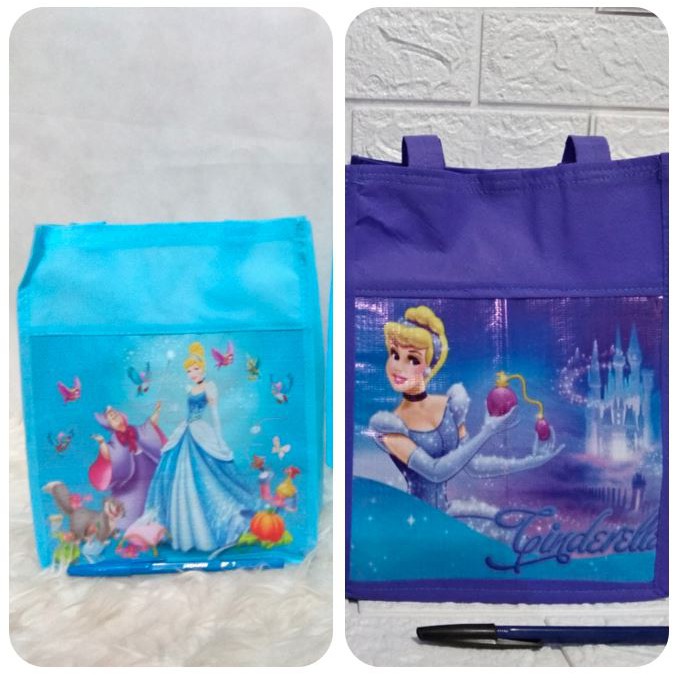 TAS SPUNBOND NK Seri Princess Goodie Bag Souvenir Ulang tahun anak goody ultah karakter GROSIR-6