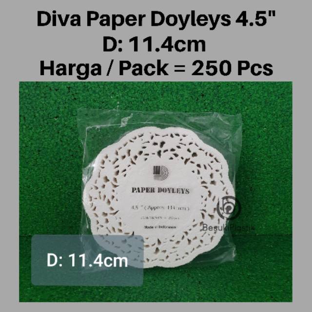 

DIVA Paper Doyleys 4.5 / Paper Doilies 4.5 / Alas Bundar Kertas / Alas Kue Kertas 11cm