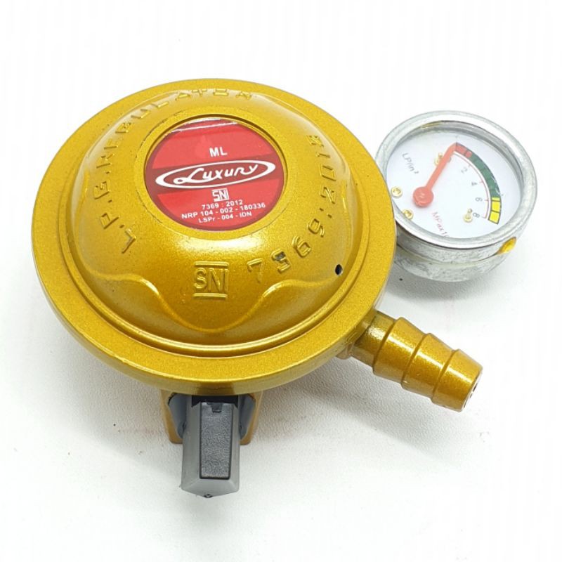 REGULATOR LUXURY + ( METER ) / REGULATOR GAS KOMPOR GAS LPG