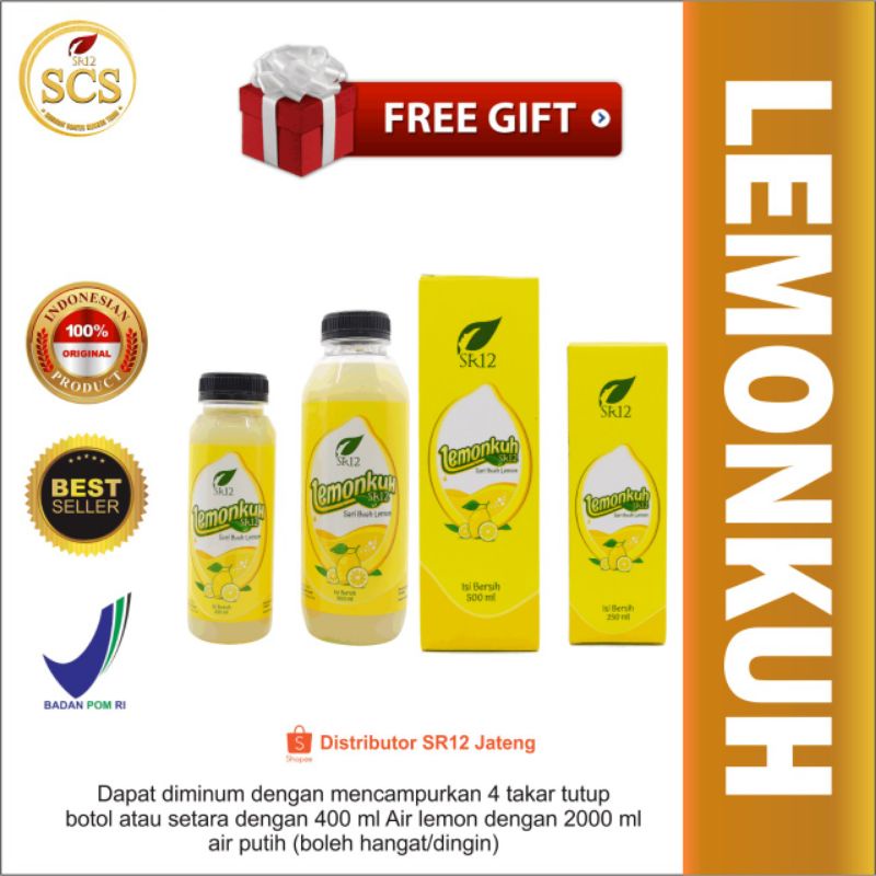 

LEMONKUH SR12 Sari Lemon Alami Lemonkuh Minuman Sari Lemon