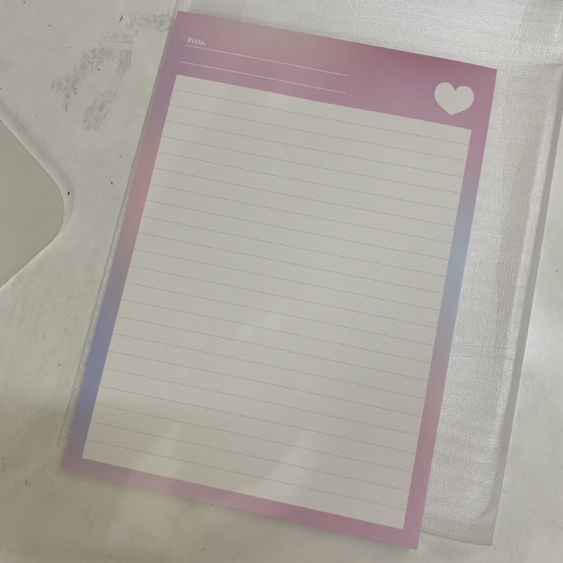 

Korean Memopad Heart Rainbow Artbox sharing