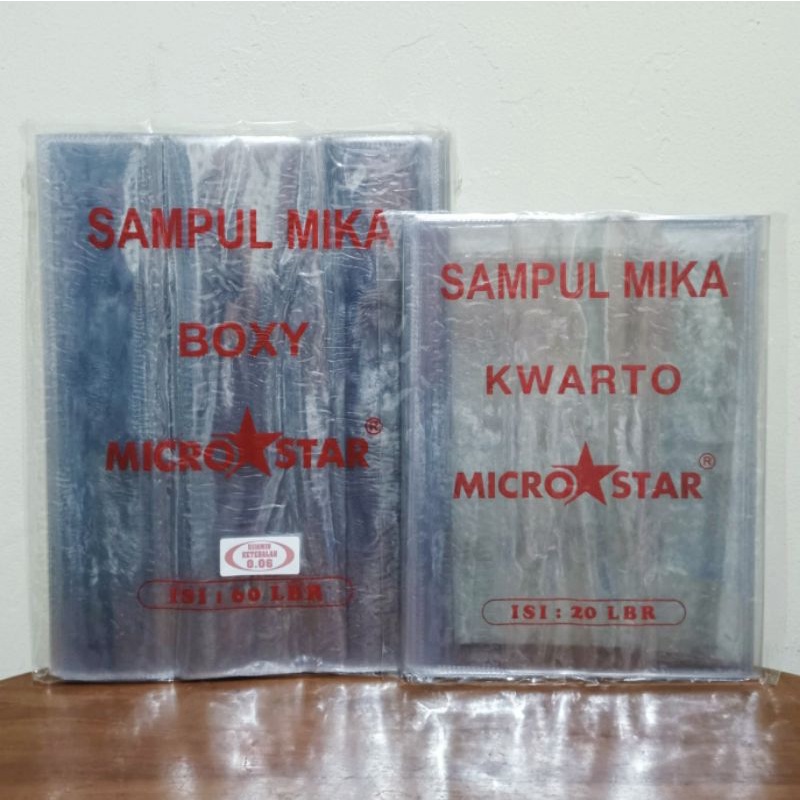 

[ 10Lembar ] Sampul Mika Micro Star Boxy/Kwarto Ketebalan 0.06
