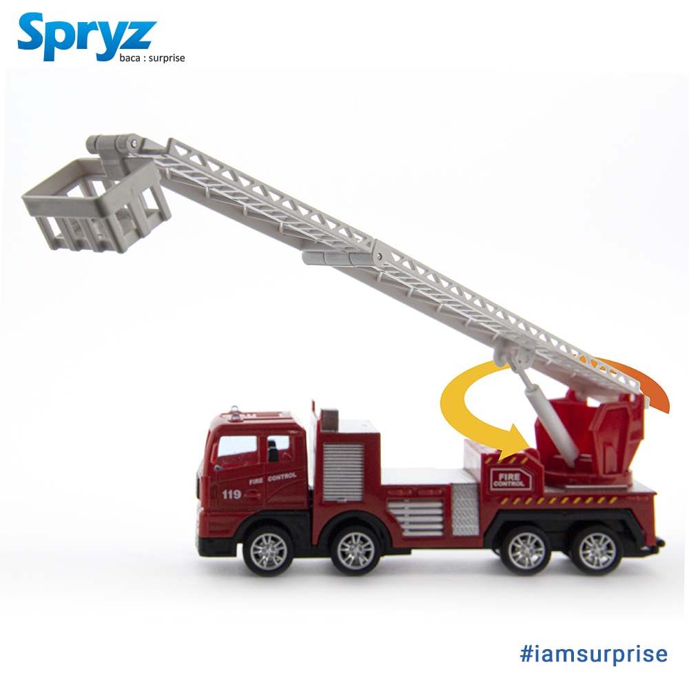 Spryz Construx 1:55 Truk Pemadam - C Mainan Miniatur