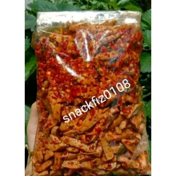 

basreng pedas dan original extra daun jeruk isi 500g