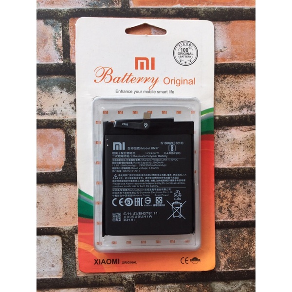 Batre Batre Xiaomi BN37 Batre Hp Xiaomi Redmi 6/6A Batre Batre Xiaomi Original Oem New