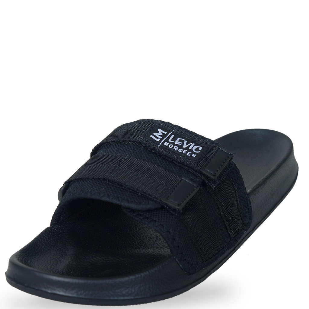 LEVIC MORGEEN SUNDO BLACK Sandal Slide Pria Wanita Stereo x Shopee Sandal Eksklusif GARANSI 3 BULAN / Sandal Slipper Premium Bergaransi Sandal Selop sandal slop