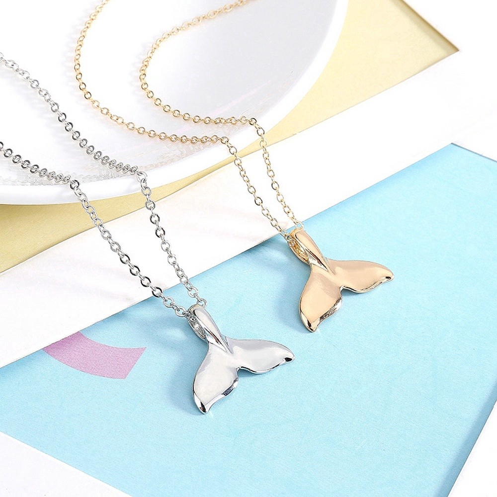 【TERSEDIA &amp; COD】Fashion sweet fish tail necklace pendant jewelry