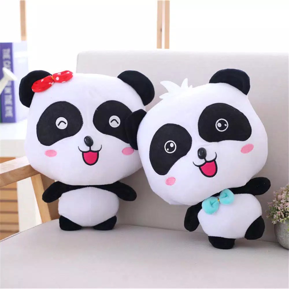 Boneka babybus / Boneka karakter panda kiky dan miu miu ukuran 35 cm