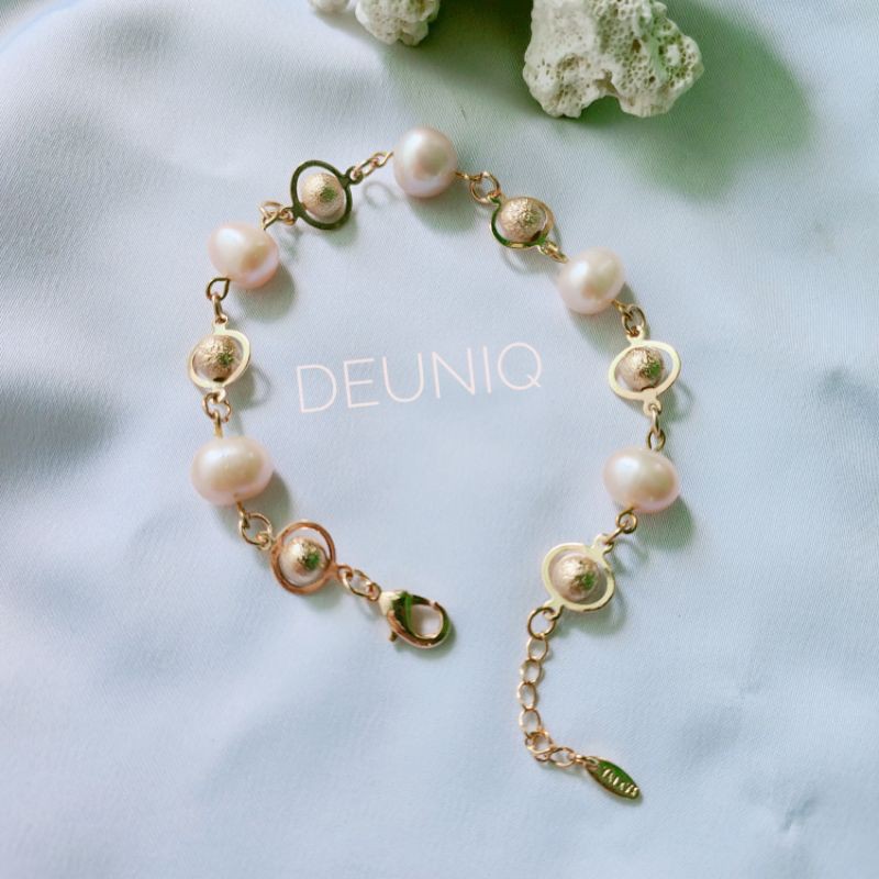 Acessories fashion Gelang untai mutiara air tawar