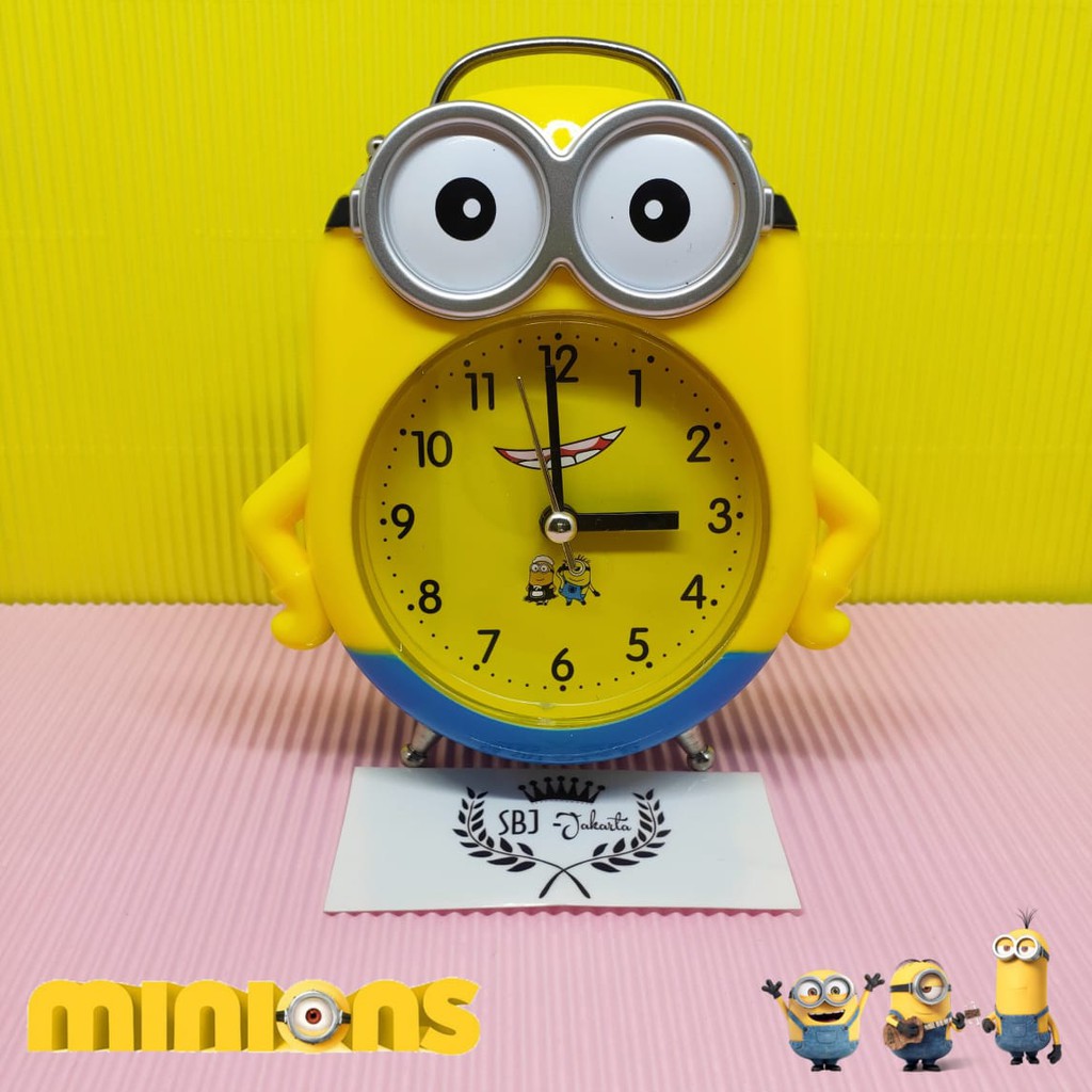 Jam Weker Karakter Minion Doraemon Mickey Mouse Totoro Unik