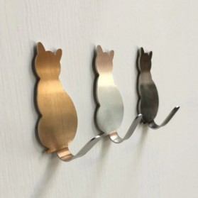 Gantungan Dinding Multifungsi Wall Hook Hanger Model Kucing Burung Silver/Black/Gold Hitam Emas Kunci Pisau Gunting Pengait Serbaguna Dapur Ruang Tamu Makan