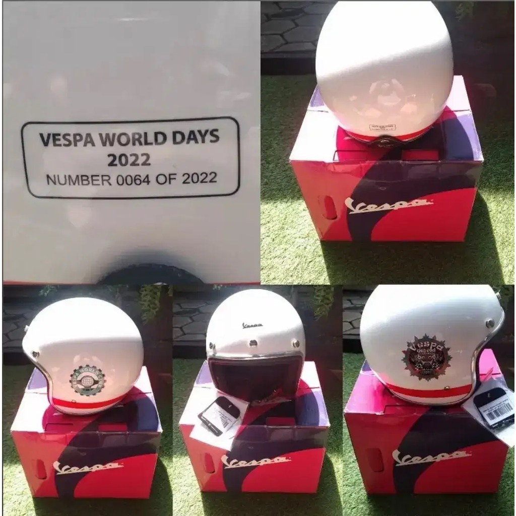 Helmet Helm VWD Vespa World Day 2022 Limited Original