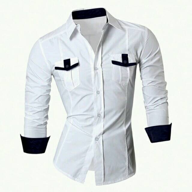 SALE New Kemeja Pria Lengan panjang Veter lv