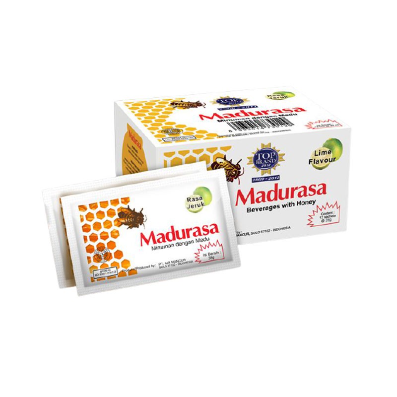 [BOX] Madurasa Madu Murni 1 Box Isi 12s / Rasa Jeruk / Original