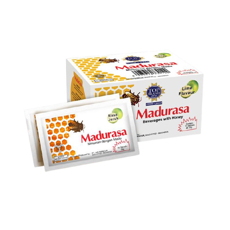 [BOX] Madurasa Madu Murni 1 Box Isi 12s / Rasa Jeruk / Original