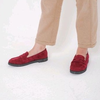 Eveseitch - Baca Deskripsi Produk - Kalina Suede - Loafer Wanita