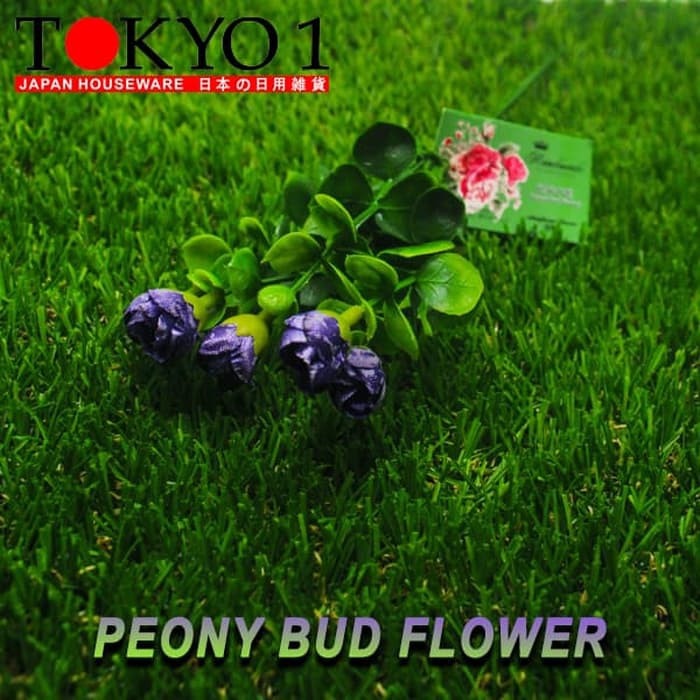 Tokyo1 Bunga plastik Peony Bud Flower (001544)-1