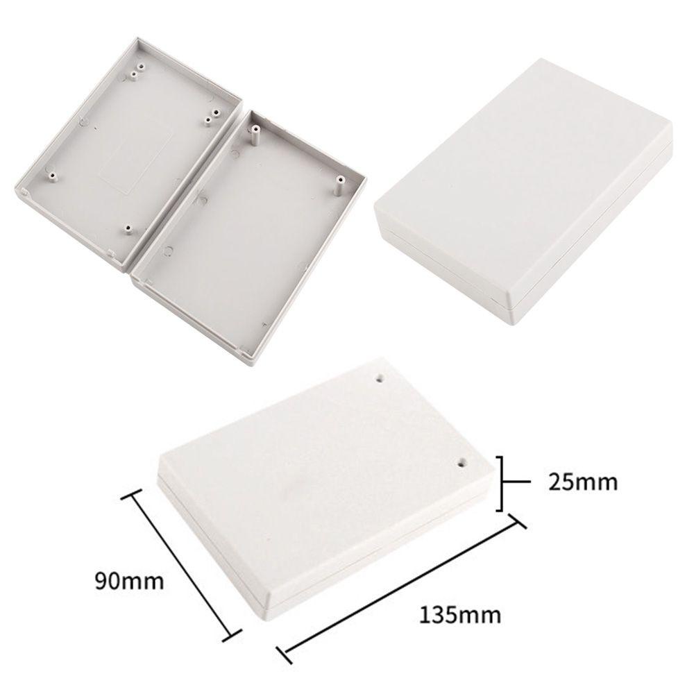 Solighter Kotak Modul Instrumen Elektronik DIY Bahan Plastik ABS Warna Putih