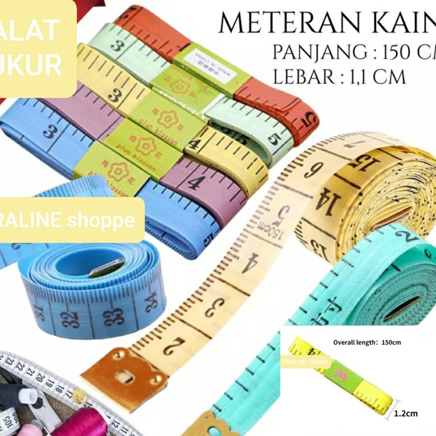 

METERAN Alat ukur Multi Fungsi 150 cm Warna