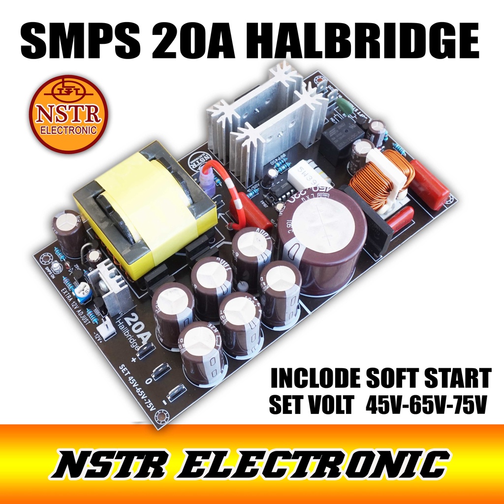 smps 20a hallbridge set 45v 65v 75v anti konslet