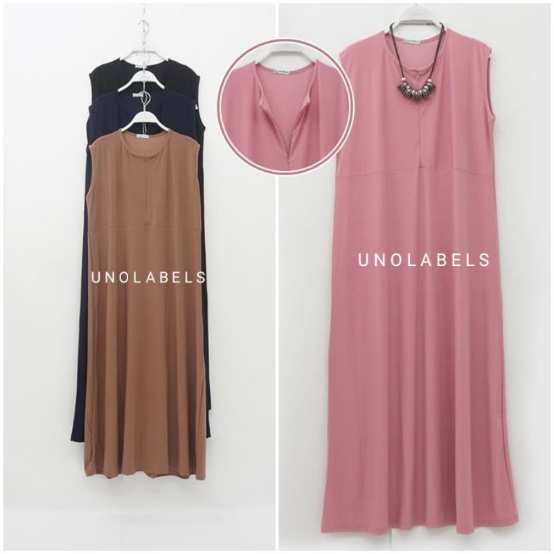 Inner Dress atau Baju Gamis Tanpa Lengan Bumil / Busui