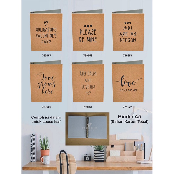

Binder A5 / Binder Note A5 / Kraft / Set 3039