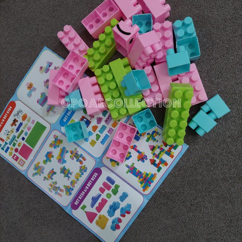 Lego Block Susun Building Balok Kreatif Block besar - Isi 28 Pcs-4