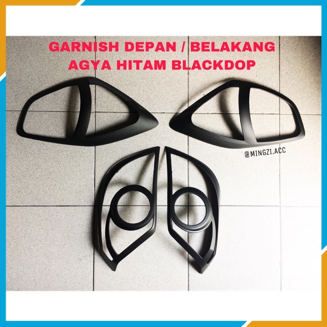 VARIASI GARNISH LAMPU DEPAN / BELAKANG AGYA AYLA HITAM DOP
