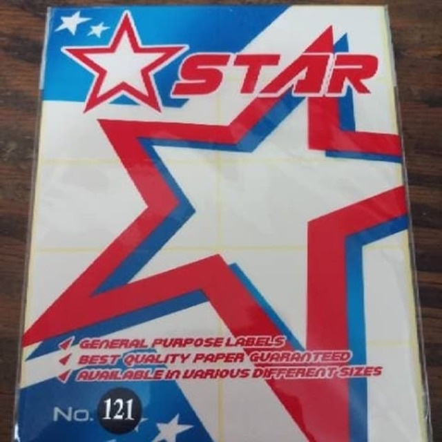 

HOME-LABEL STICKER NAMA ( SUPER MURAH ) MREK STAR 103 / 121