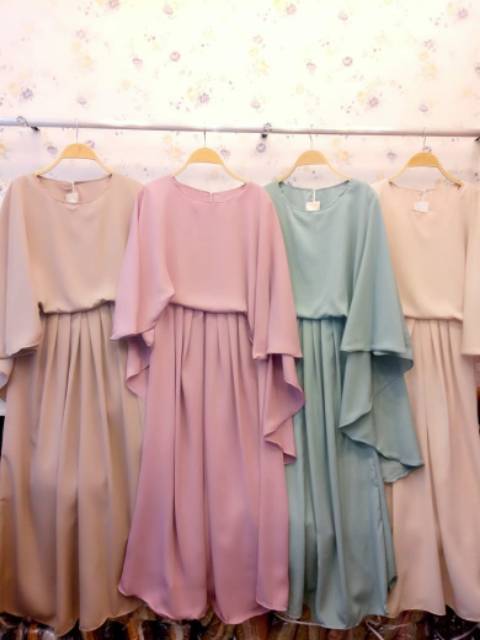 SALE ABAYA GAMIS POLOS TWISCONE