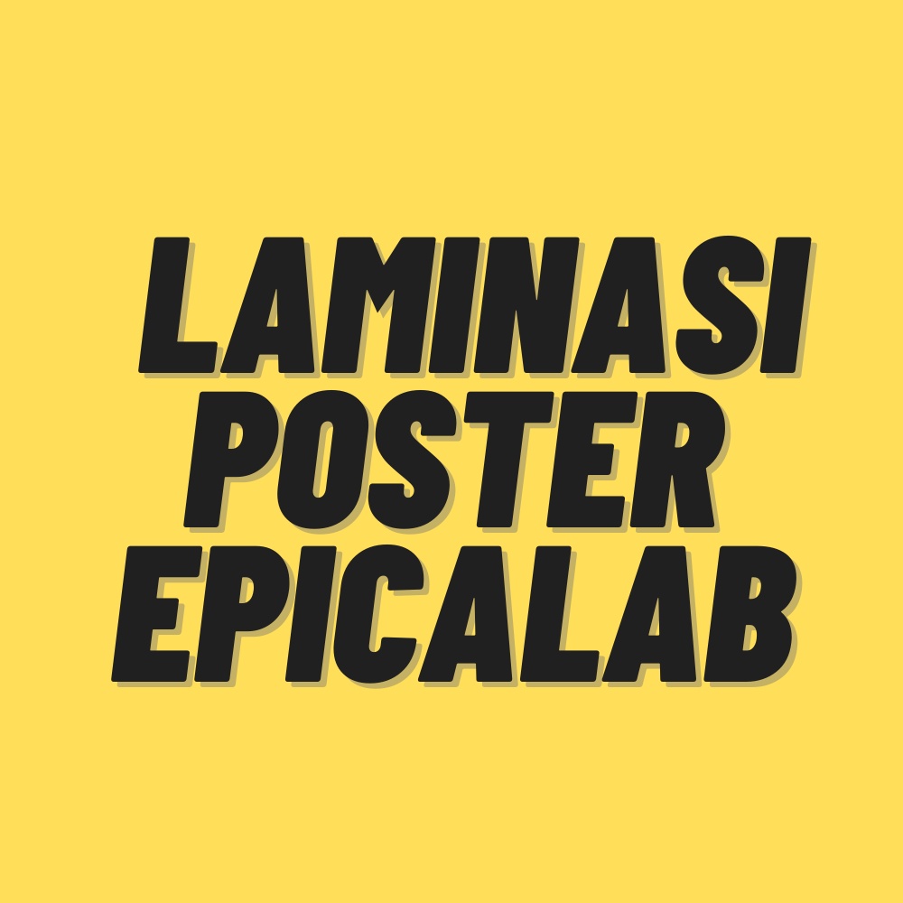 

Tambahan Laminasi Poster