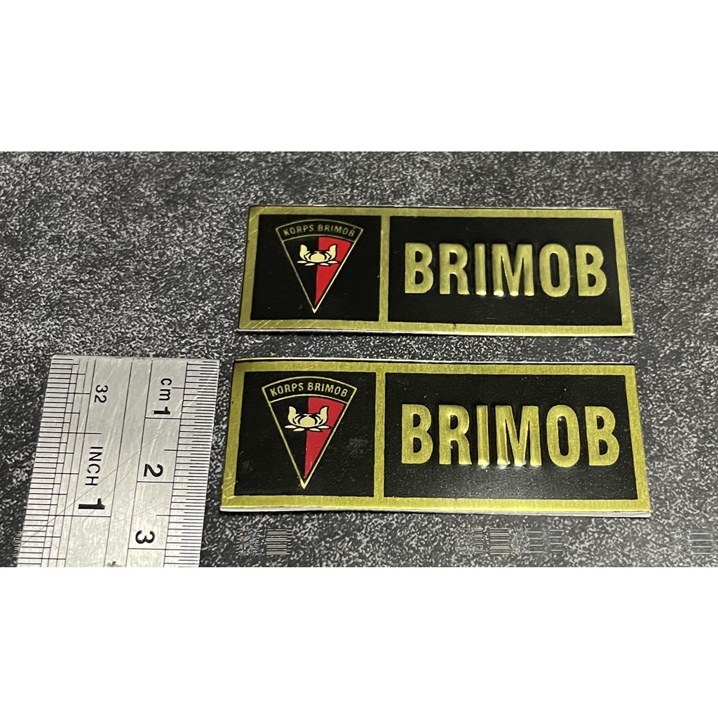 Sticker Plat Brimob (Htm) - Stiker Plat Brimob - Stiker BRIMOB Mobil - Stiker Motor BRIMOB