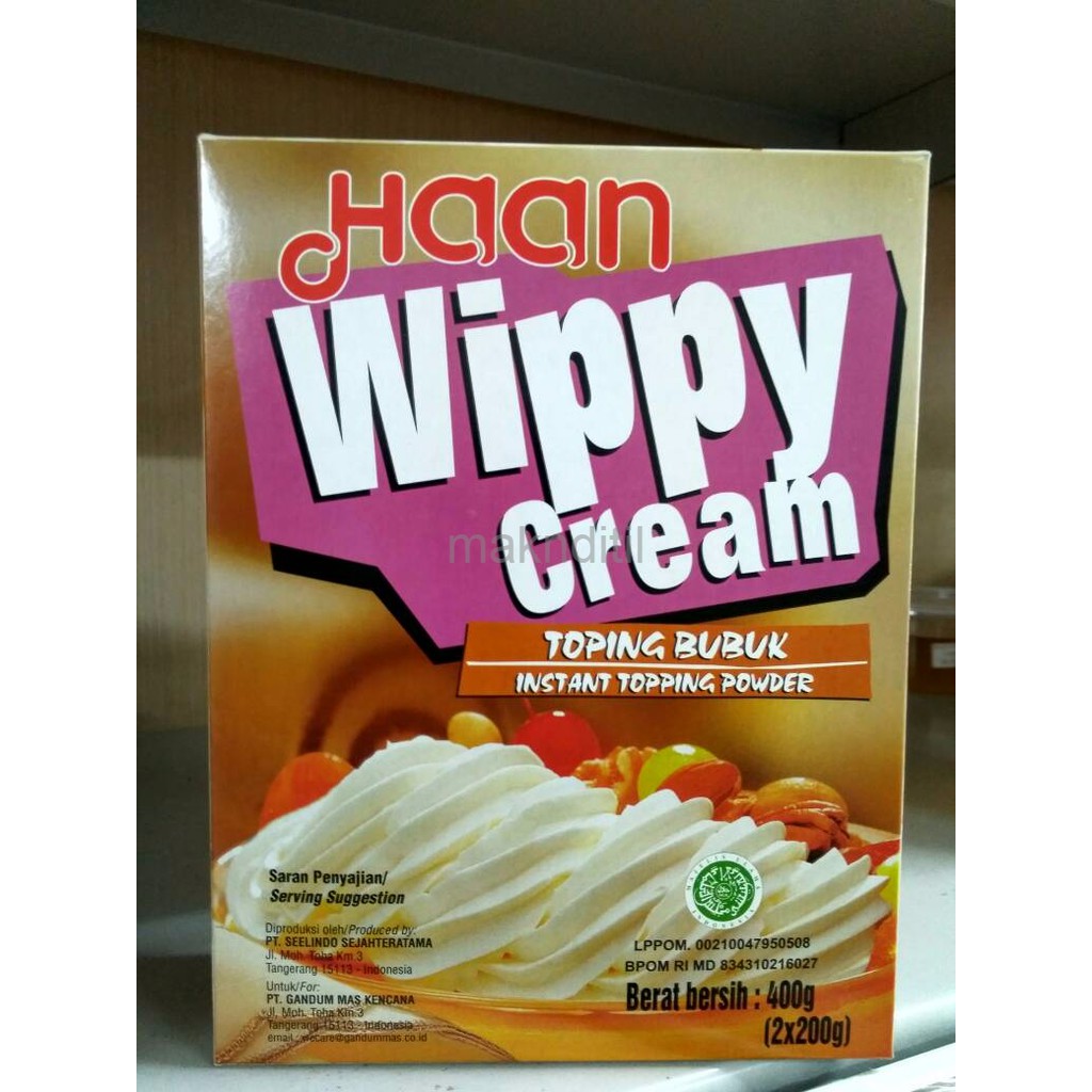 

Haan Wippy Cream 400 gram