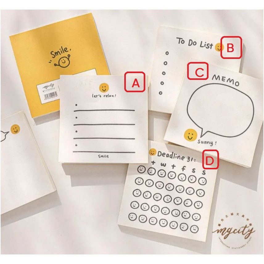 Memopad Notepad Yellow Memo Cute Isi 50 Lembar-5