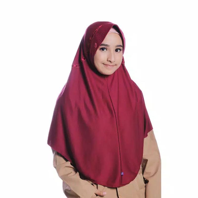 Jilbab sekolah Size L untuk SD kelas 5 sampai SMP