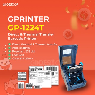 Printer Barcode Label Gprinter 1224t Cetak Label Resi