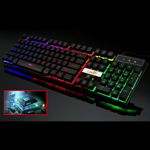 Keyboard Gaming LED Bonus Mouse - LDKAI 832