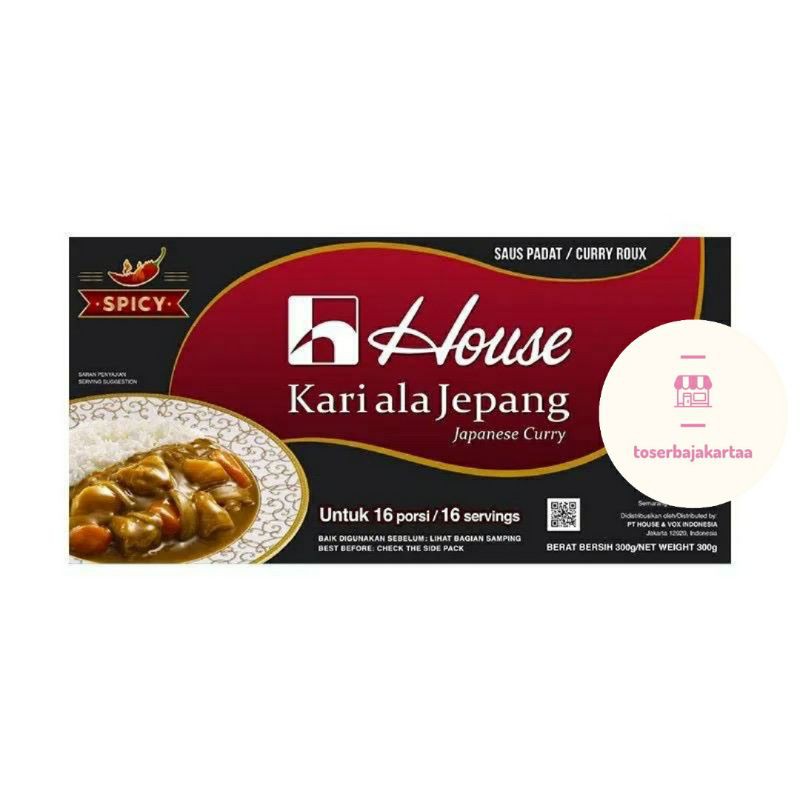 

Bumbu HOUSE Kari ala Jepang Japanese Curry Spicy 300 Gram