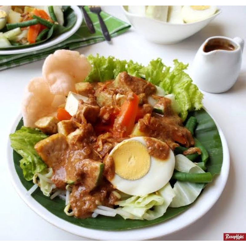 

gado gado bu lia surabaya khusus gojek dan grab 100% halal