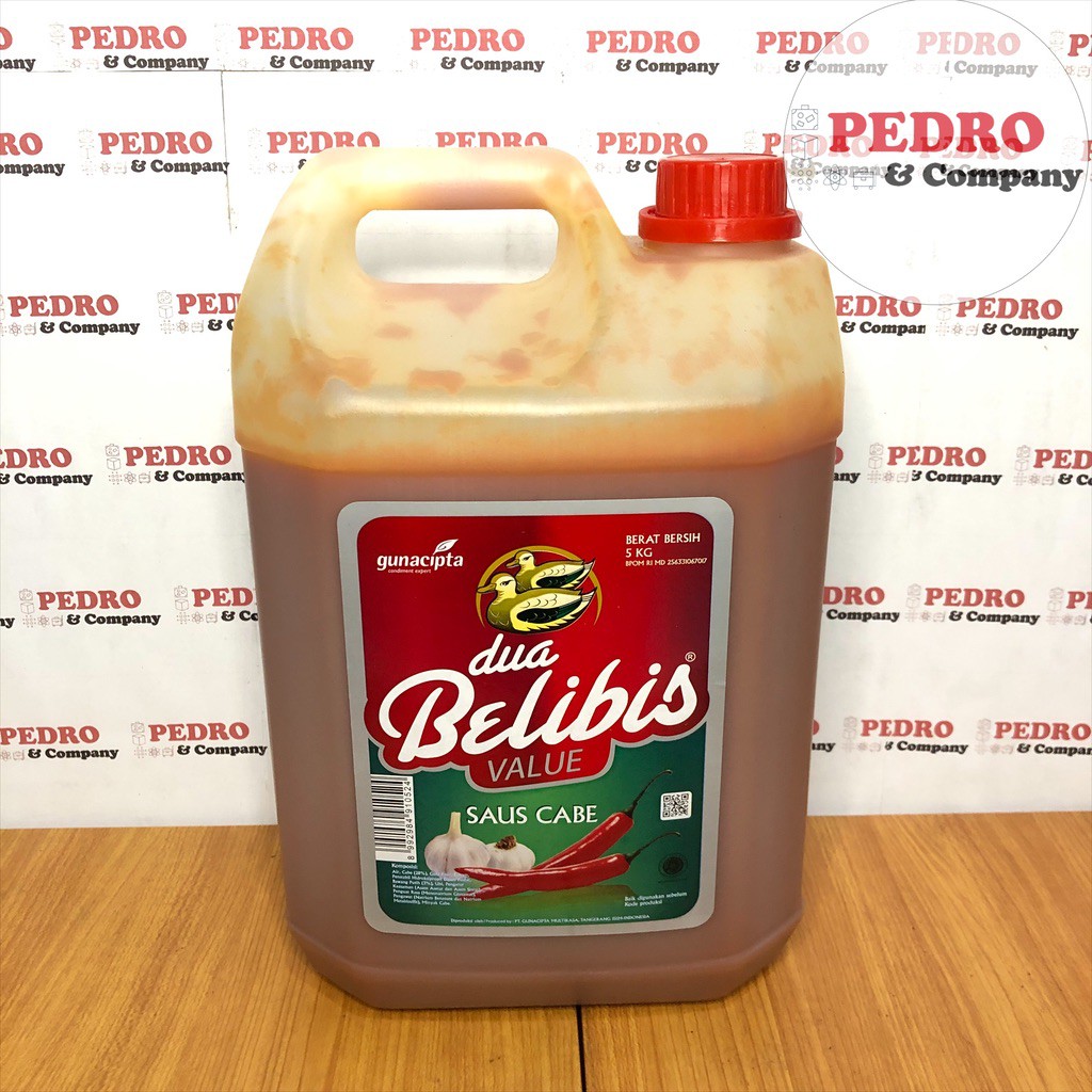 

Dua belibis saus cabe / chilli sauce 5 kg - chili saos jerigen